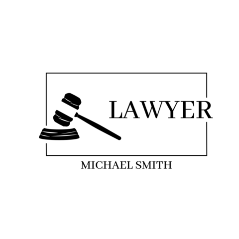 Lawyer Office Logo With Judge Gavel Icon Sign Template
